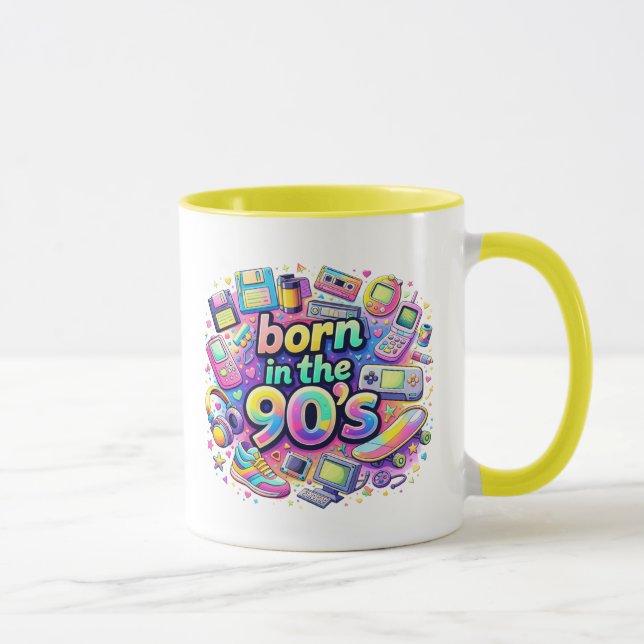 Mug Né dans les années 90 (Droite)