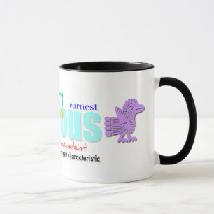 Mug Né dans Rooster Année Personnalité Aztec style