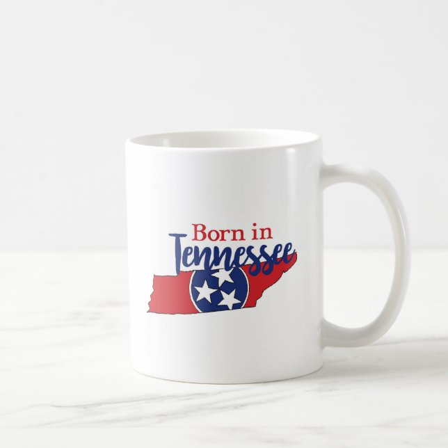Mug Né dans Tennessee State Symbols Volunteer State (Droite)