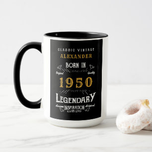 Mug Né en 1950 Légende