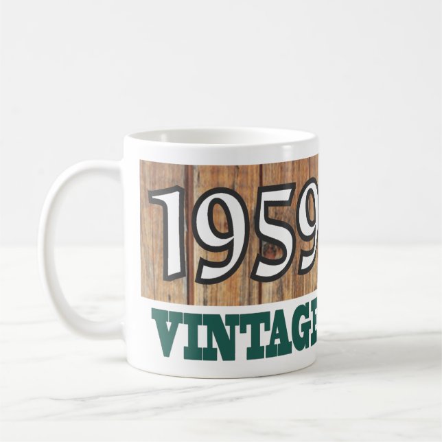 Mug Né en 1959 - Fête d'anniversaire (Gauche)