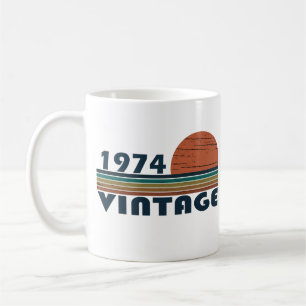 Mug Né en 1974 cadeau d'anniversaire vintage