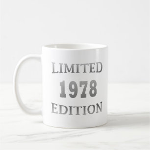 Mug Né en 1978 élégant cadeau d'anniversaire moderne