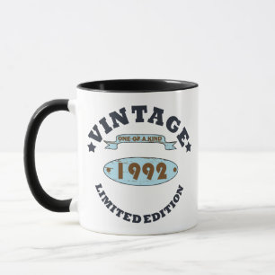 Mug né en 1992 cadeau d'anniversaire vintage