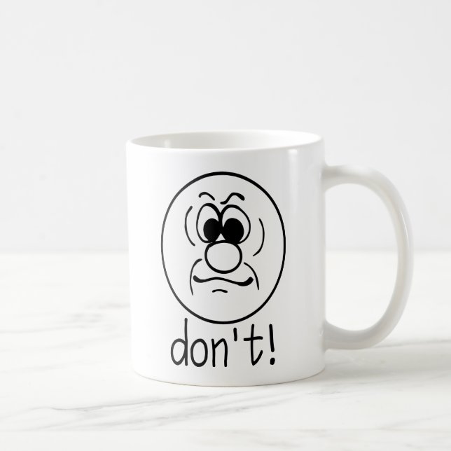 Mug Ne fais pas de blanc ! (Droite)