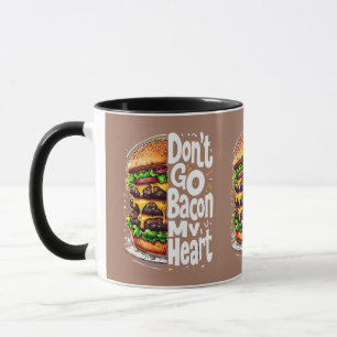 Mug Ne faites pas fondre mon cœur au bacon, pun drôle