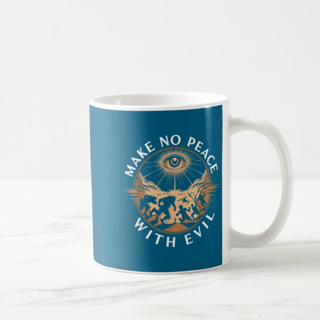 Mug Ne faites pas la paix avec l'archange Michel Jésus (Droite)
