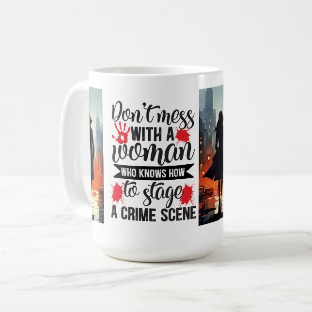 Mug Ne foutez pas une femme (Devant gauche)