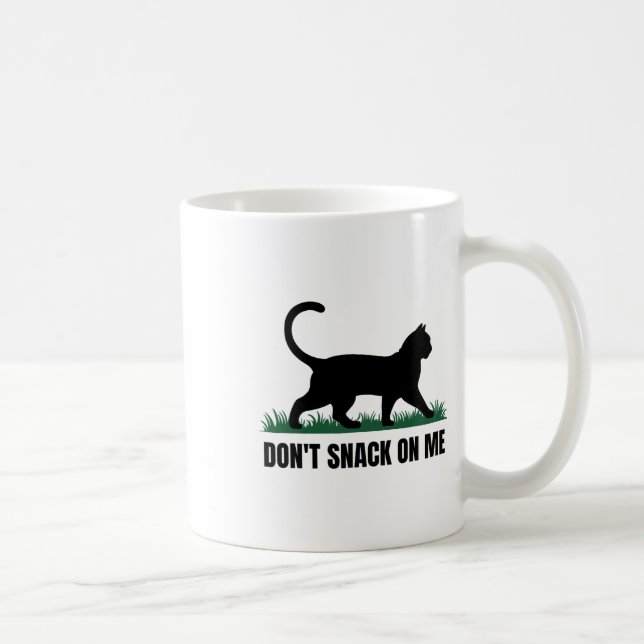Mug Ne grignote pas sur moi drôle Chat 3 (Droite)