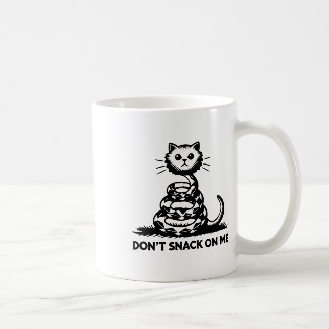 Mug Ne grignote pas sur moi drôle Chat 6 (Droite)