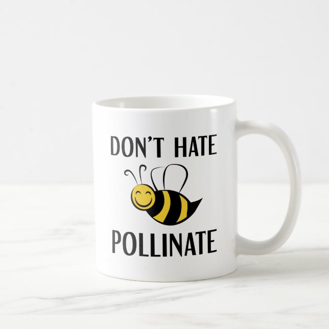 Mug Ne haïs pas pollinise (Droite)