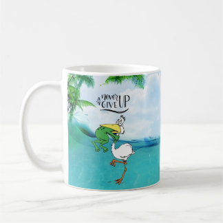 Mug Ne jamais renoncer à la grenouille Choquant l'oise