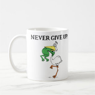 Mug Ne jamais renoncer à la grenouille Choquant l'oise