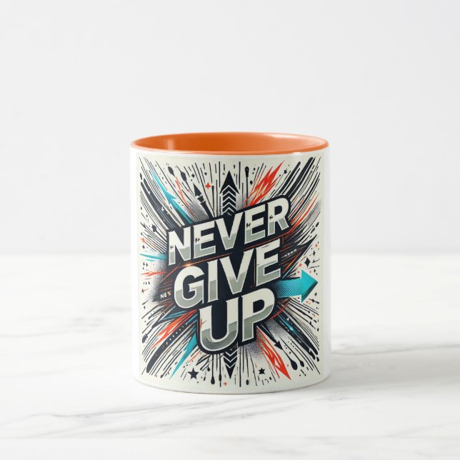 Mug Ne jamais renoncer à la résilience (Centre)