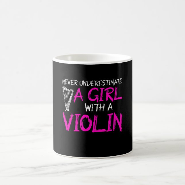 Mug ne jamais sous-estimer une fille avec un violon (Centre)