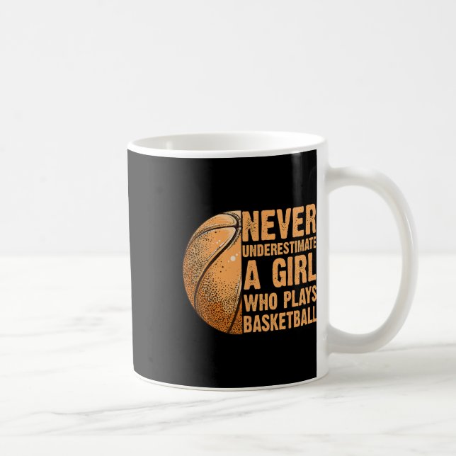Mug Ne jamais sous-estimer une fille qui joue Bysketby (Droite)