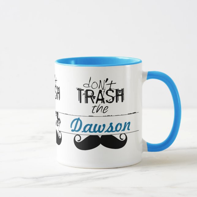 Mug Ne jetez pas la moustache Retro Hipster (Droite)