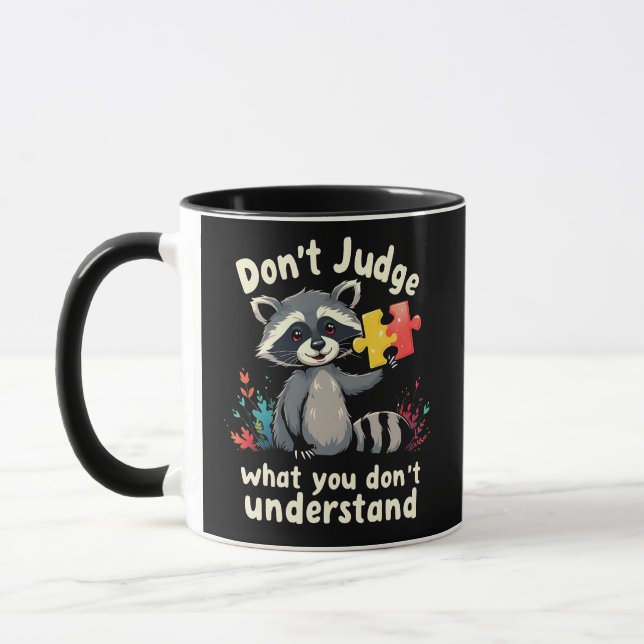 Mug Ne jugez pas ce que vous ne comprenez pas l'autism (Gauche)