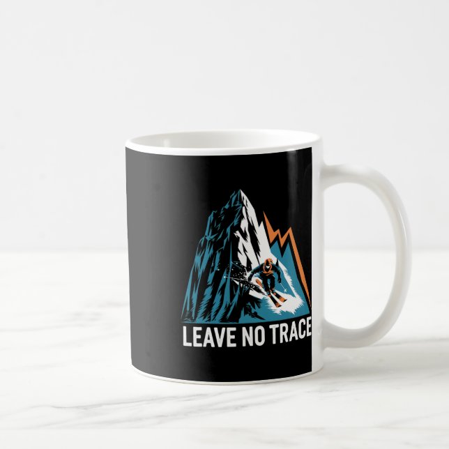 Mug Ne laissez aucune trace du ski alpin passionné (Droite)