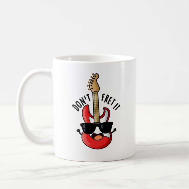 Mug Ne le redoutez pas jeu de guitare amusant (Gauche)