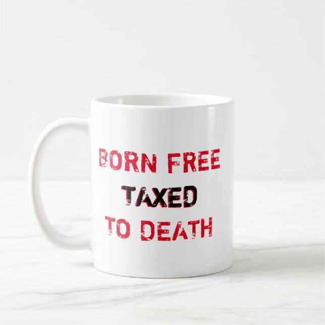 Mug Né librement imposé à la version gothique (Gauche)