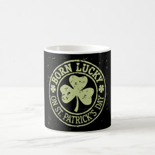 Mug Né Lucky sur St Patrick's Day Irlandais Anniversai