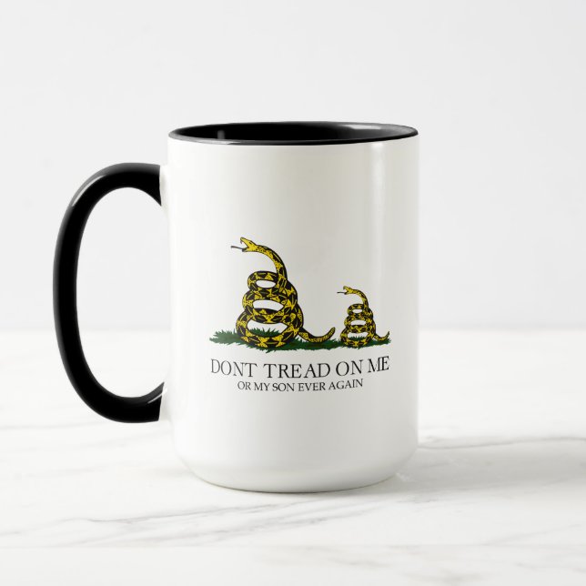 Mug Ne Marche Pas Sur Moi Ou Mon Fils Gadsden Flag Mem (Gauche)
