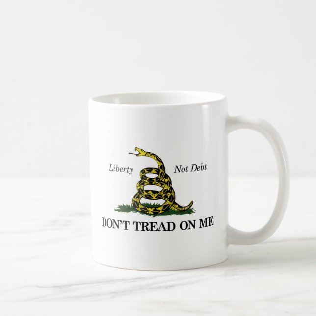 Mug NE MARCHEZ PAS SUR MOI (liberté, pas dette) (Droite)