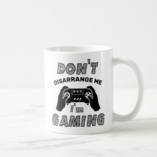 Mug Ne me dérange pas, je joue, amateurs de jeux (Droite)
