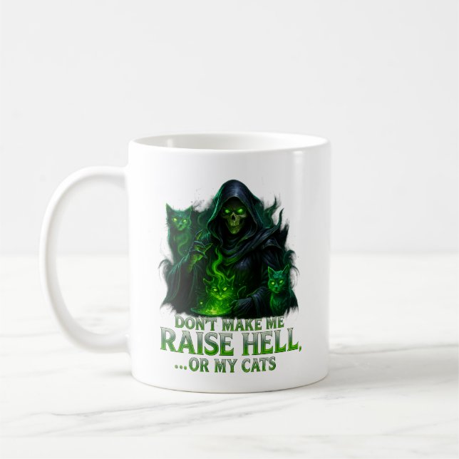 Mug Ne me faites pas déchaîner l'enfer… ou mes chats – (Gauche)