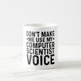 Mug Ne me faites pas utiliser ma voix d'informaticien