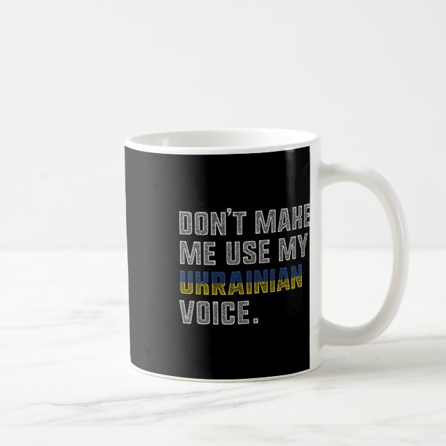 Mug Ne me faites pas utiliser ma voix ukrainienne - Fi (Droite)