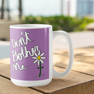 Mug Ne me gêne pas Lavender la marguerite