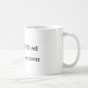 Mug Ne me parlez pas avant que j'aie pris mon café