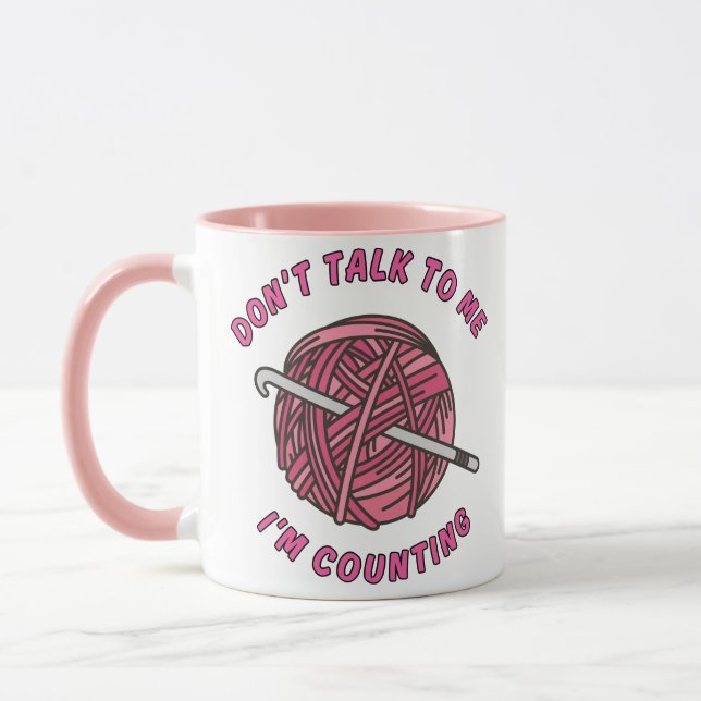 Mug Ne me parlez pas, je compte drôle de crochet  (Gauche)