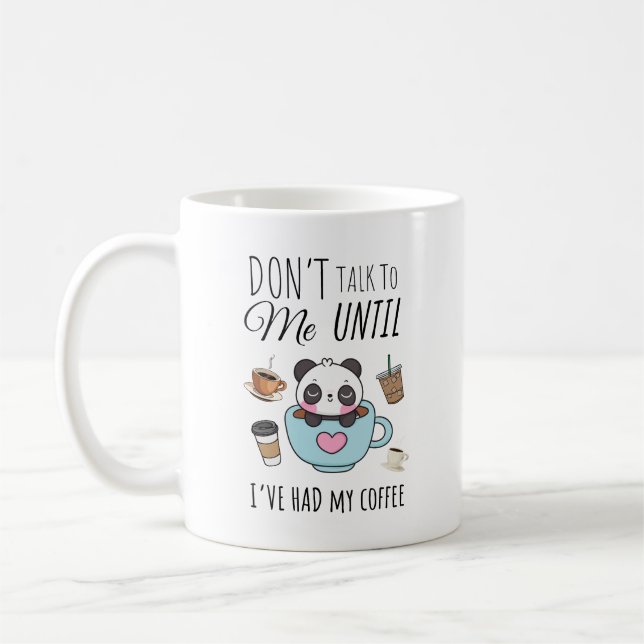Mug Ne me parlez pas tant que je n’ai pas mangé ma tas (Gauche)