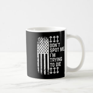 Mug Ne me repérez pas J'essaie de mourir Bodybuilding 