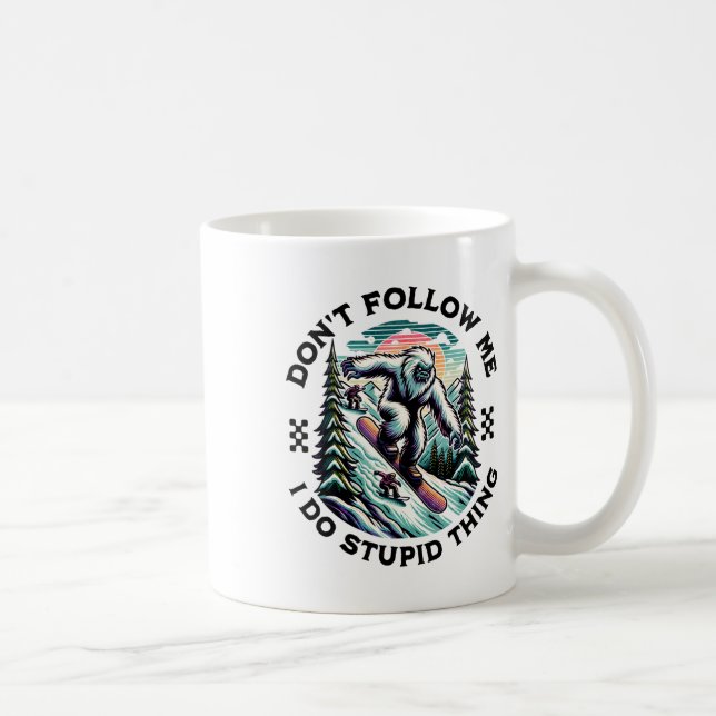 Mug Ne me suivez pas Je fais des choses stupides Sasqu (Droite)