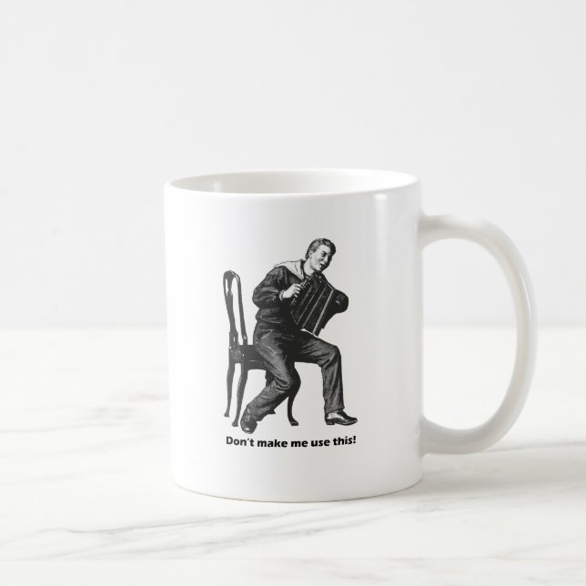 Mug Ne m'incitez pas à employer ceci ! (Accordéon) (Droite)