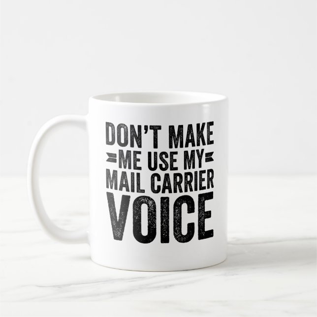 Mug Ne m'oblige pas à utiliser ma voix de transporteur (Gauche)