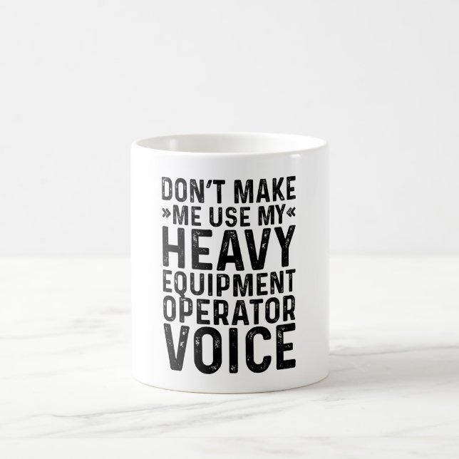 Mug Ne m'oblige pas à utiliser mon appareil lourd Voic (Centre)