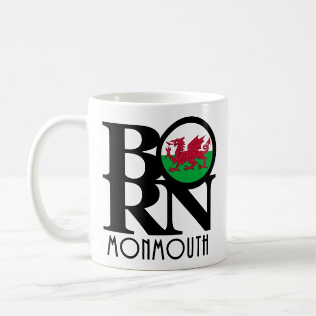 Mug NÉ Monmouth Wales 11oz (Gauche)