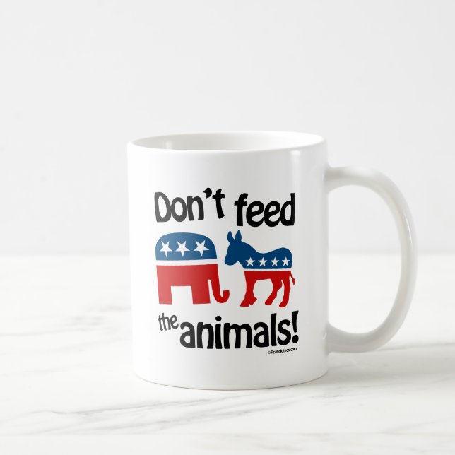 Mug Ne Nourrissez pas les Animaux - (Droite)