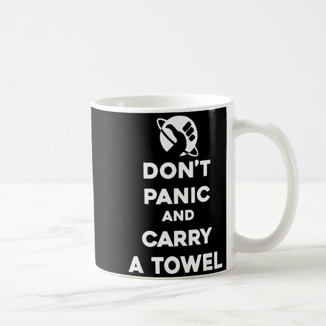 Mug Ne Paniquez Pas Et Emportez Une Serviette - Jour D (Droite)