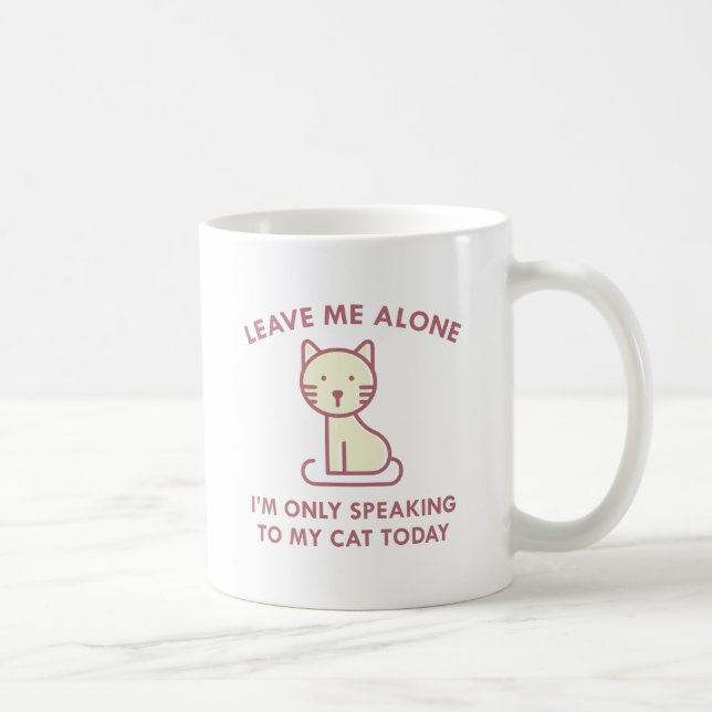 Mug Ne Parler Qu'À Mon Chat (Droite)