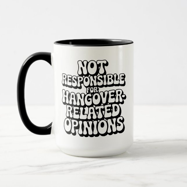 Mug Ne Pas Être Responsable Des Opinions Liées Au Pass (Gauche)