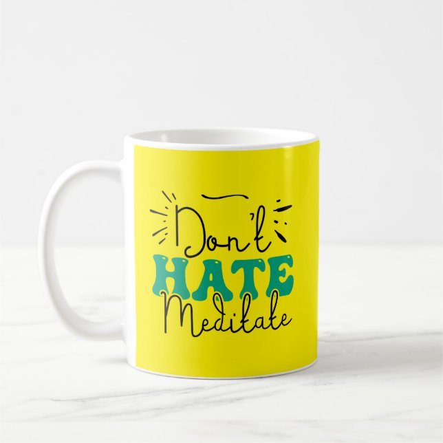 Mug Ne pas haïr la conception des messages (Gauche)