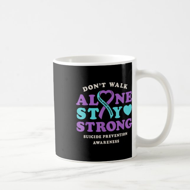 Mug Ne pas marcher seul Prévention Suicide Sensibilisa (Droite)