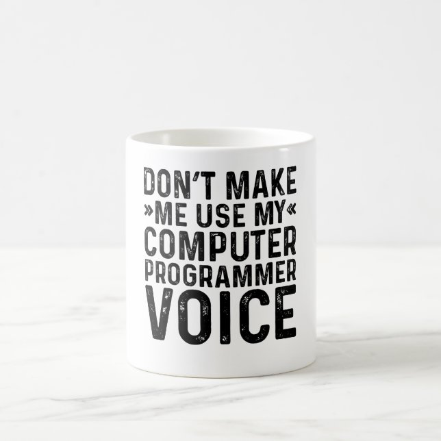 Mug Ne pas m'obliger à utiliser la voix du programmeur (Centre)