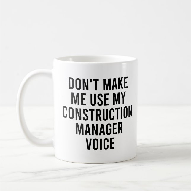 Mug Ne pas m'obliger à utiliser ma voix de chef de con (Gauche)